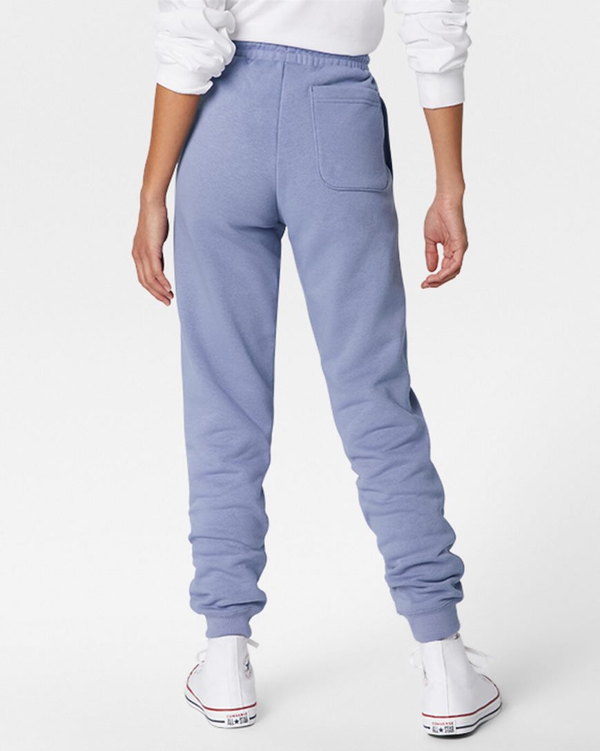 Men's Converse Go-To Embroidered Star Chevron Standard Fit Fleece Sweatpants Purple | AU 85431Z
